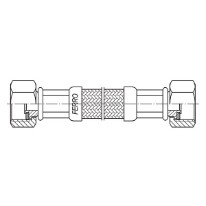 Ferro flexi bekötőcső 1/2"-1/2 120cm