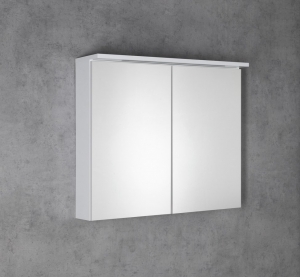 AQUALINE KAWA STRIP tükrösszekrény, LED világítással, 80x70x24cm, fehér (WGL80S)